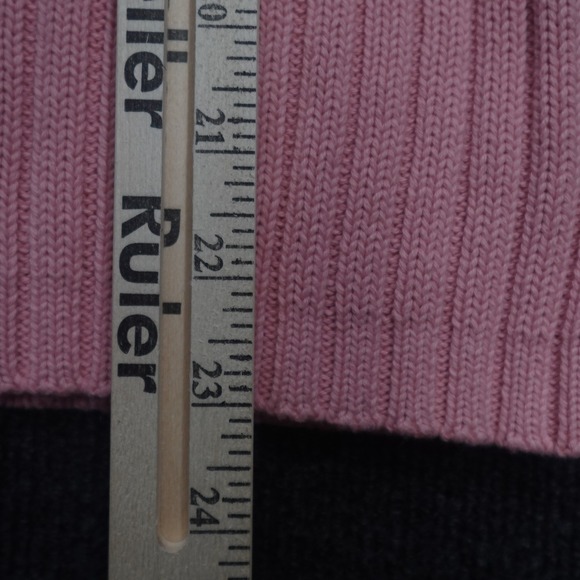 Vintage Y2K Crazy Horse Polo Sweater Ribbed Knit Preppy Women Size S Pink - Picture 9 of 11